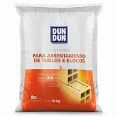 Argamassa para Assentamento de Tijolos e Blocos DunDun 10kg Argamassa para Assentamento de Tijolos e Blocos DunDun 10kg
