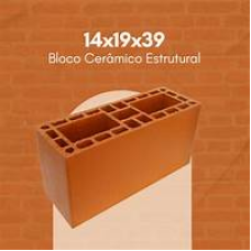 Bloco Cerâmico Estrutural 14x19x39 Bloco Cerâmico Estrutural 14x19x39